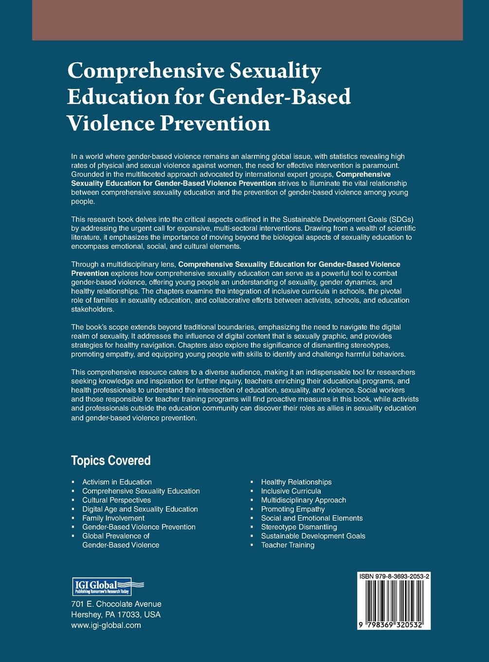 Comprehensive Sexuality Education for Gender-Based Violence Prevention