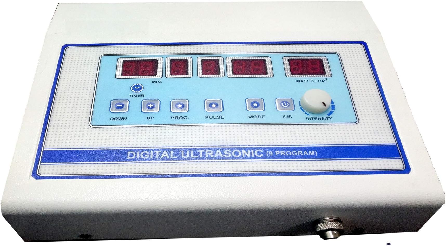 PHYSIOTREX® Physio Solutions White Electro Therapy Physio Therapy Digital Ultrasonic Machine with 9 Programs with 1 Year Warranty