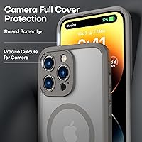 Vista 217 de ImpactStrong Magnetic Guard Designed for iPhone 14 Pro Max Case [Camera Protection] [Military Grade Drop Tested] [Compatible with MagSafe] Slim Black