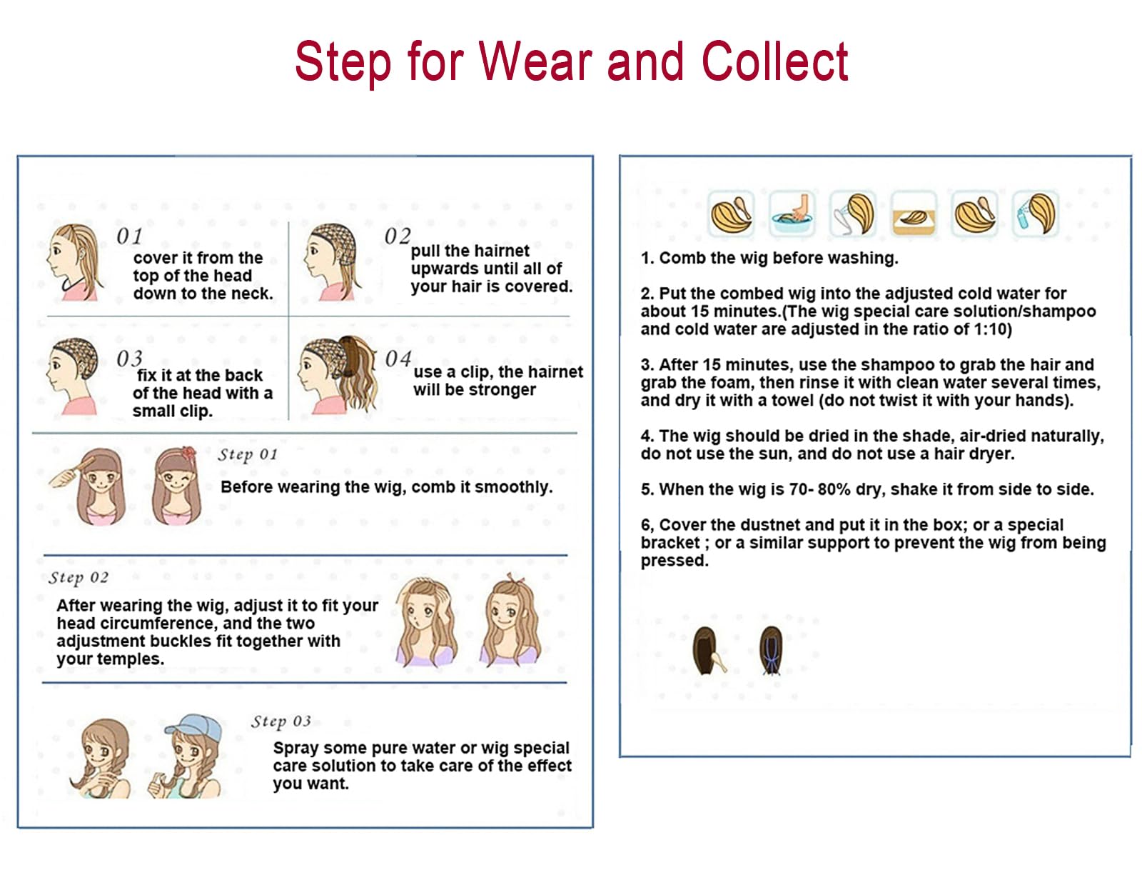 XiongXiongLe Cosplay Halloween Anime Role Women Costume Long Pink Curly Hair Wigs with Two Braids for Adult Cos Party Halloween Christmas