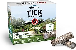 Thermacell Tick Control Tubes for Yards; Protects Backyards and Properties from Ticks; No Spray, No Granules, No Mess; Environmentally Friendly Alternative to Tick Spray & Tick Repellent