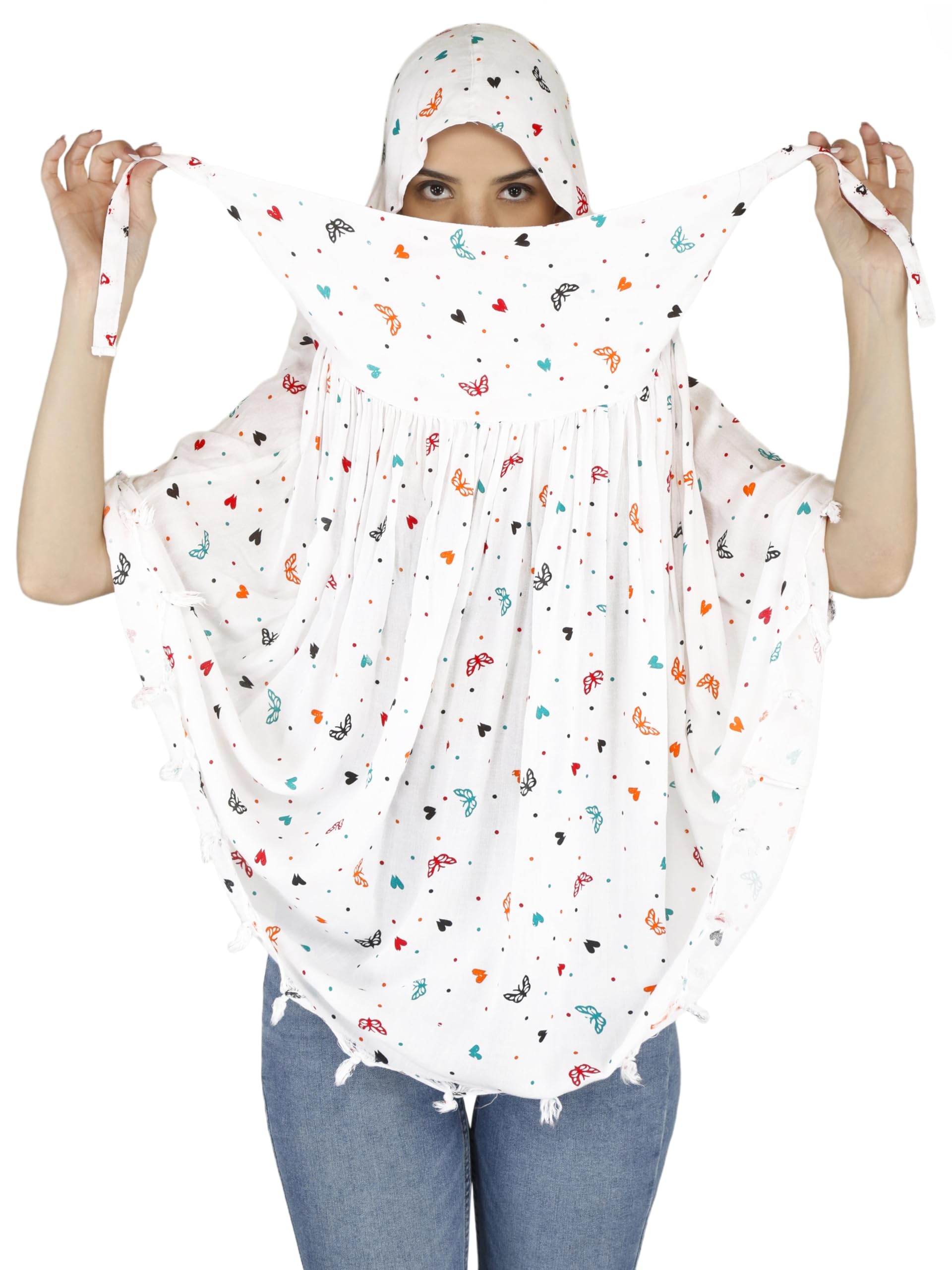 Scarf Face Cover CUm Mask Long Stole Cap Mask For Girls and Women-image-12