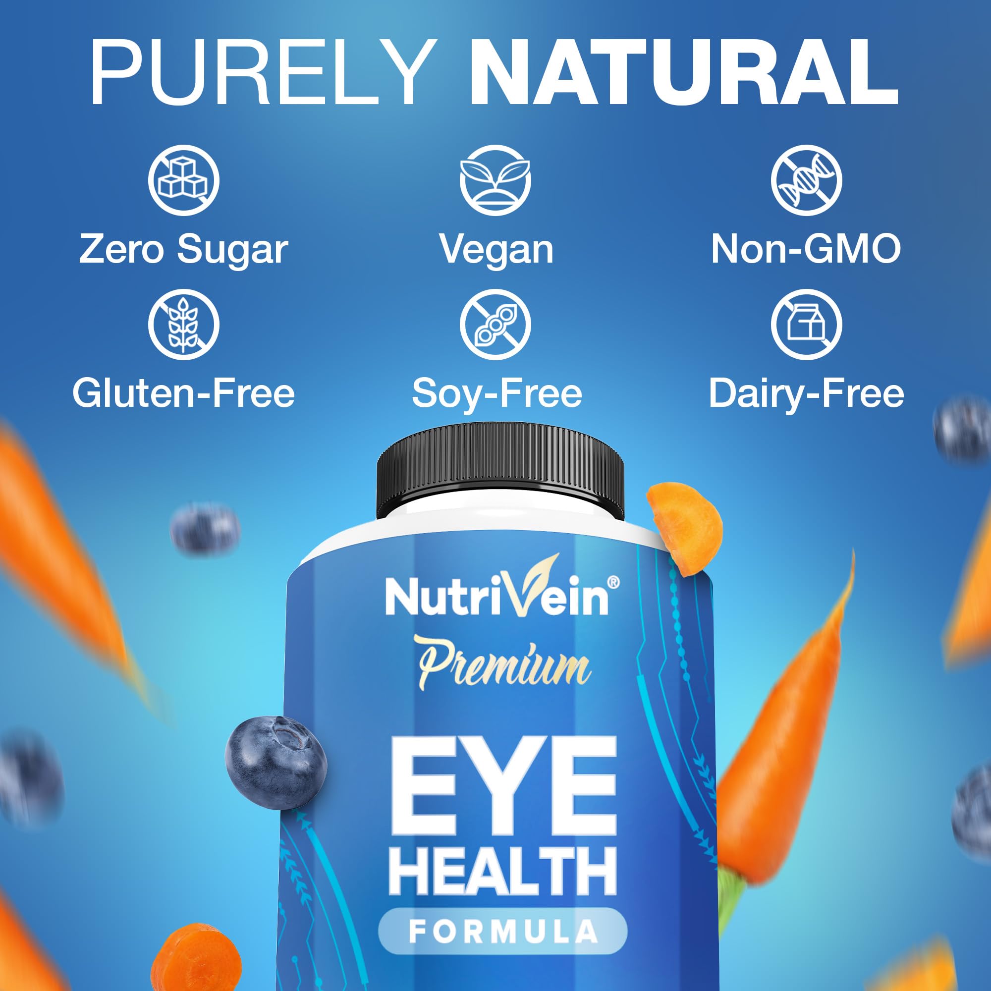 Nutrivein Lutein & Zeaxanthin Eye Vitamins with Eyebright - 60 Capsules — Amazon image 5