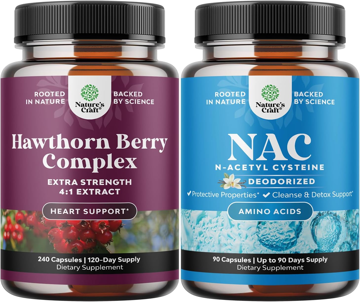Bundle of Extra Strength Hawthorn Berry Capsules Extract