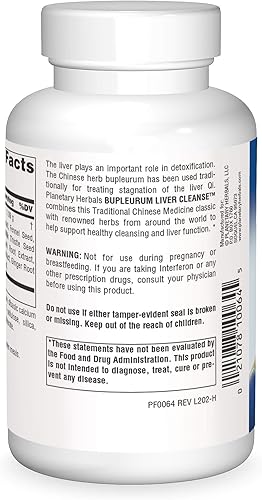 Miniatura 2 de Planetary Formulas Herbals Bupleurum Liver Cleanse 545 mg Apoya la acción limpiadora natural del hígado - 150 tabletas hhh-kyyy-tra-rat5731 (paquete