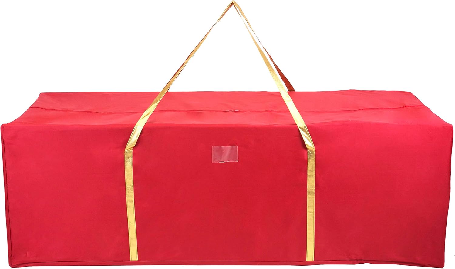 Simplify Christmas Tree Storage Bag | Holds Artificial Trees up to 9.5 Feet Tall | Holiday Decorations Organizer | Large | Collapsible Duffle | Red