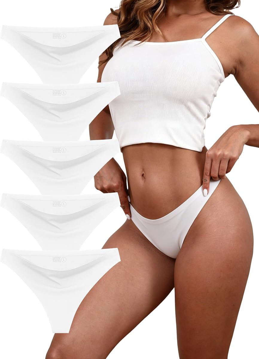 Ropa interior sin costuras para mujer, bragas de bikini elásticas, entrepierna de seda, hipster invisible, paquete de 6