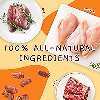 Vista 5 de Jungle Calling Golosinas para perros de triple sabor, hechas con carne de pollo y pato real, aperitivos para perros sin cuero crudo, saludables