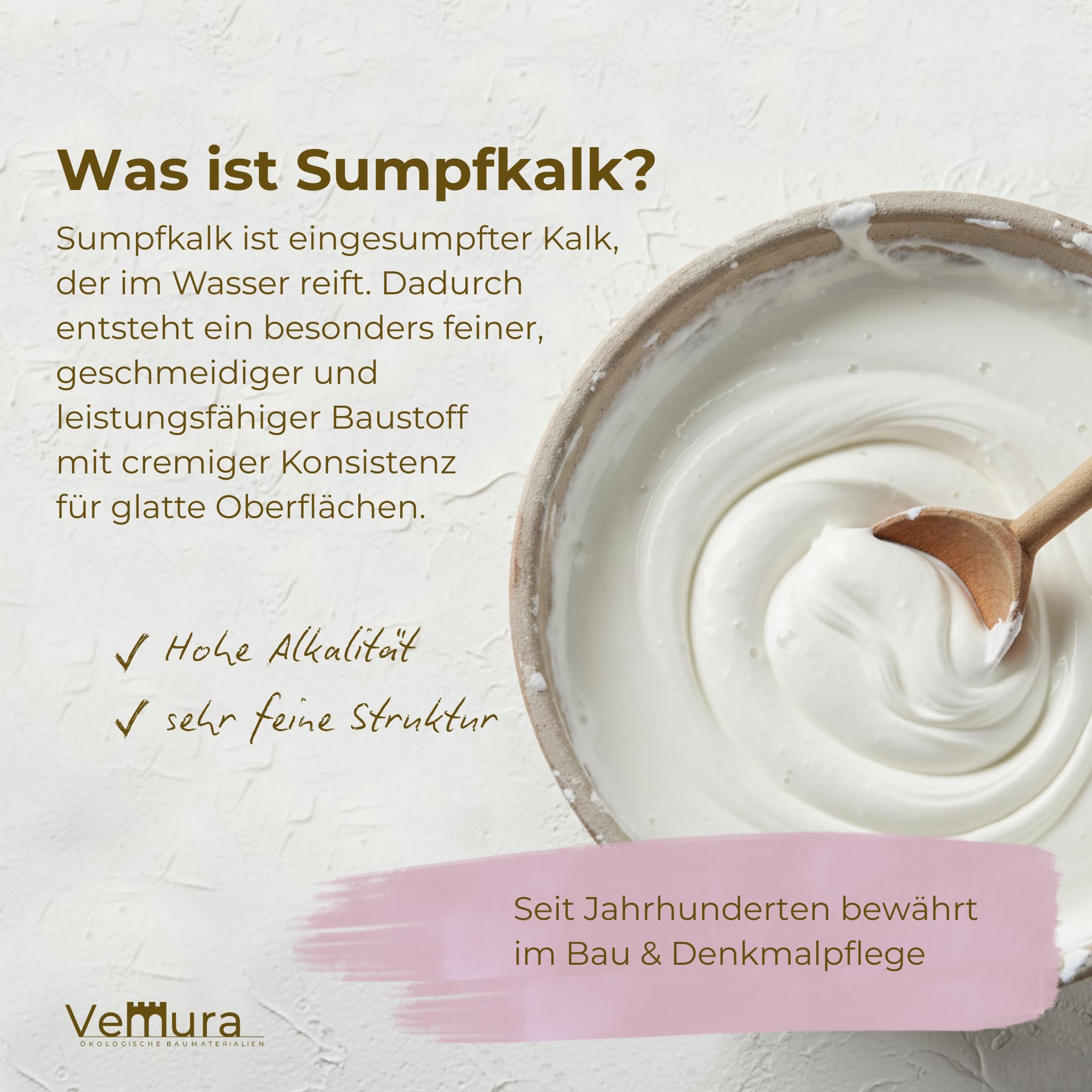 Sumpfkalk, Ökologischer Baustoff für Fachwerke und Altbauten, 12,5 kg