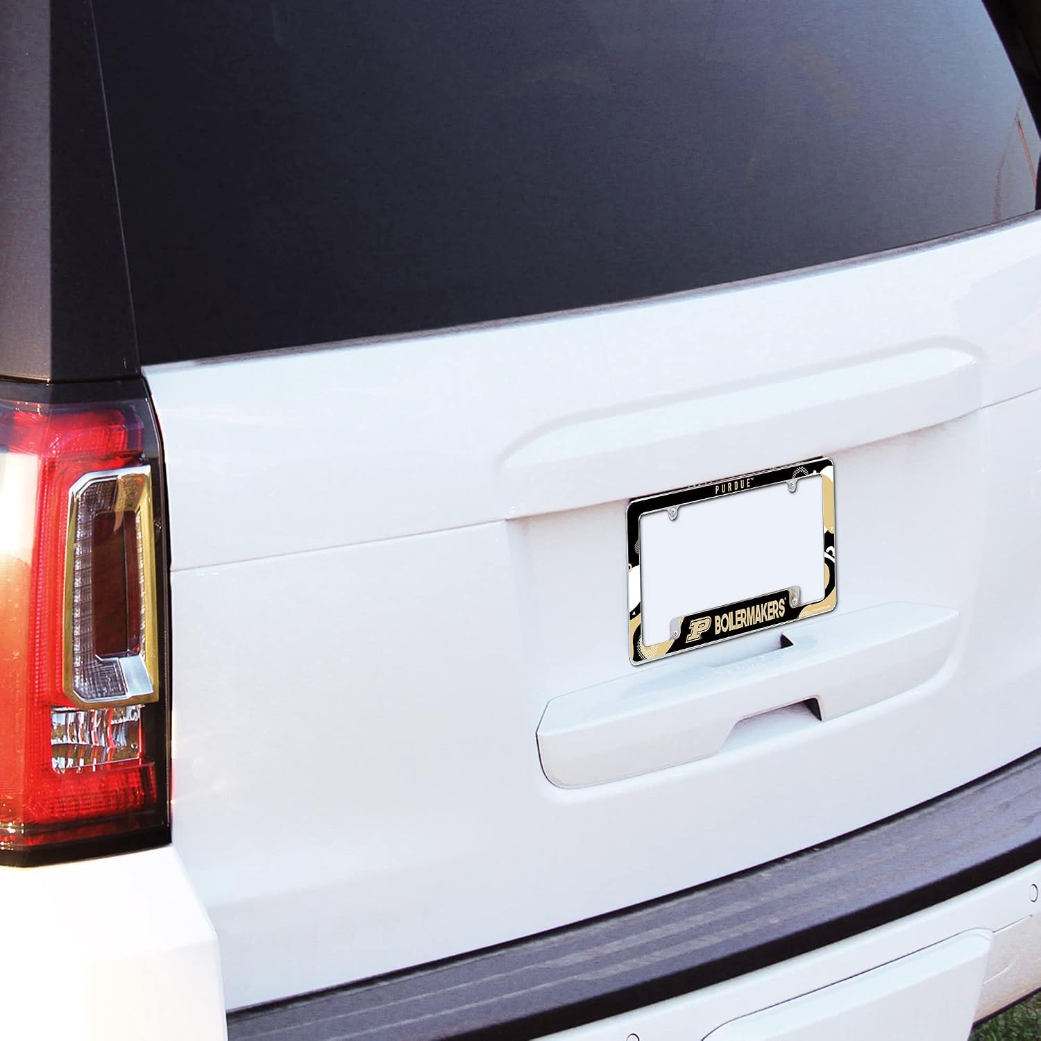 Rico Industries NCAA Wave 12" x 6" Chrome All Over Automotive License Plate Frame for Car/Truck/SUV