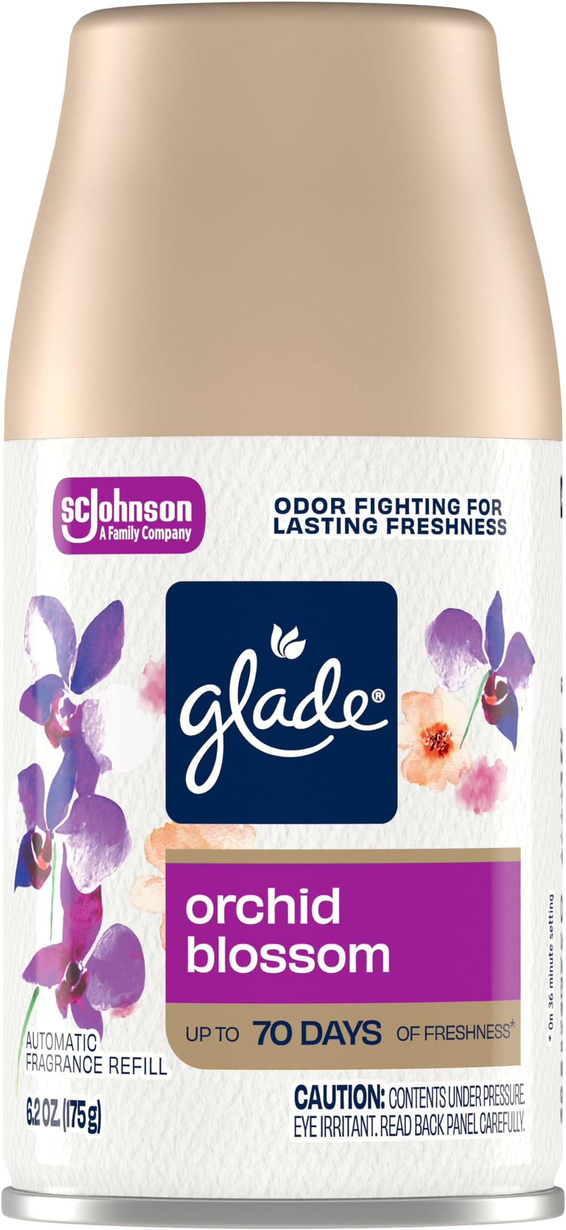 Automatic Spray Refill, Air Freshener for Home and Bathroom, Orchid & Neroli, Fresh Collection, 6.2 Oz