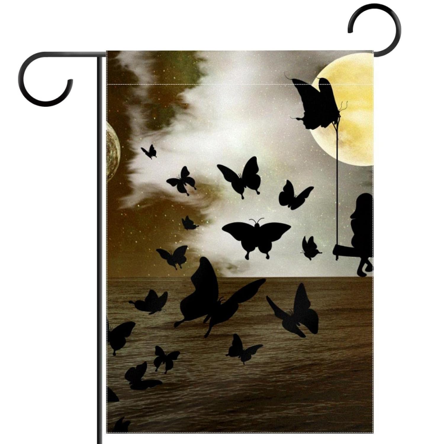 Gartenflaggen 28 X 40 Doppelseitig,Außenhofflaggen,Universum Der Farbgalaxie,Große Dekorative
