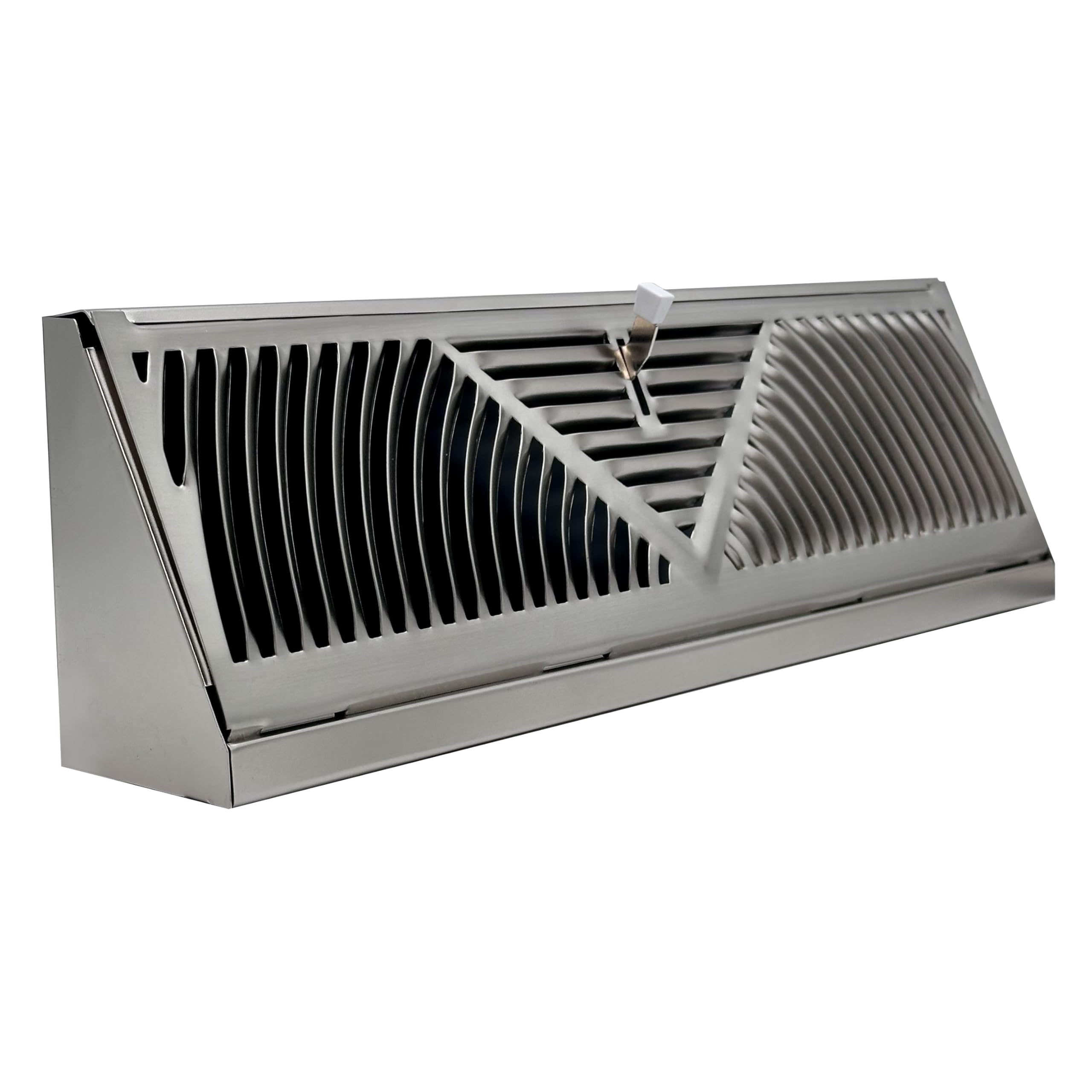 TruAire Satin Nickel Baseboard Register