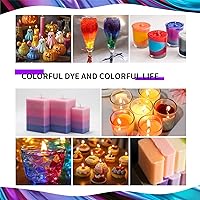 Vista 5 de Roizefar Tinte para velas – 21 colores de cera derretida para hacer velas, tinte a base de aceite para cera, tintes de color líquidos altamente