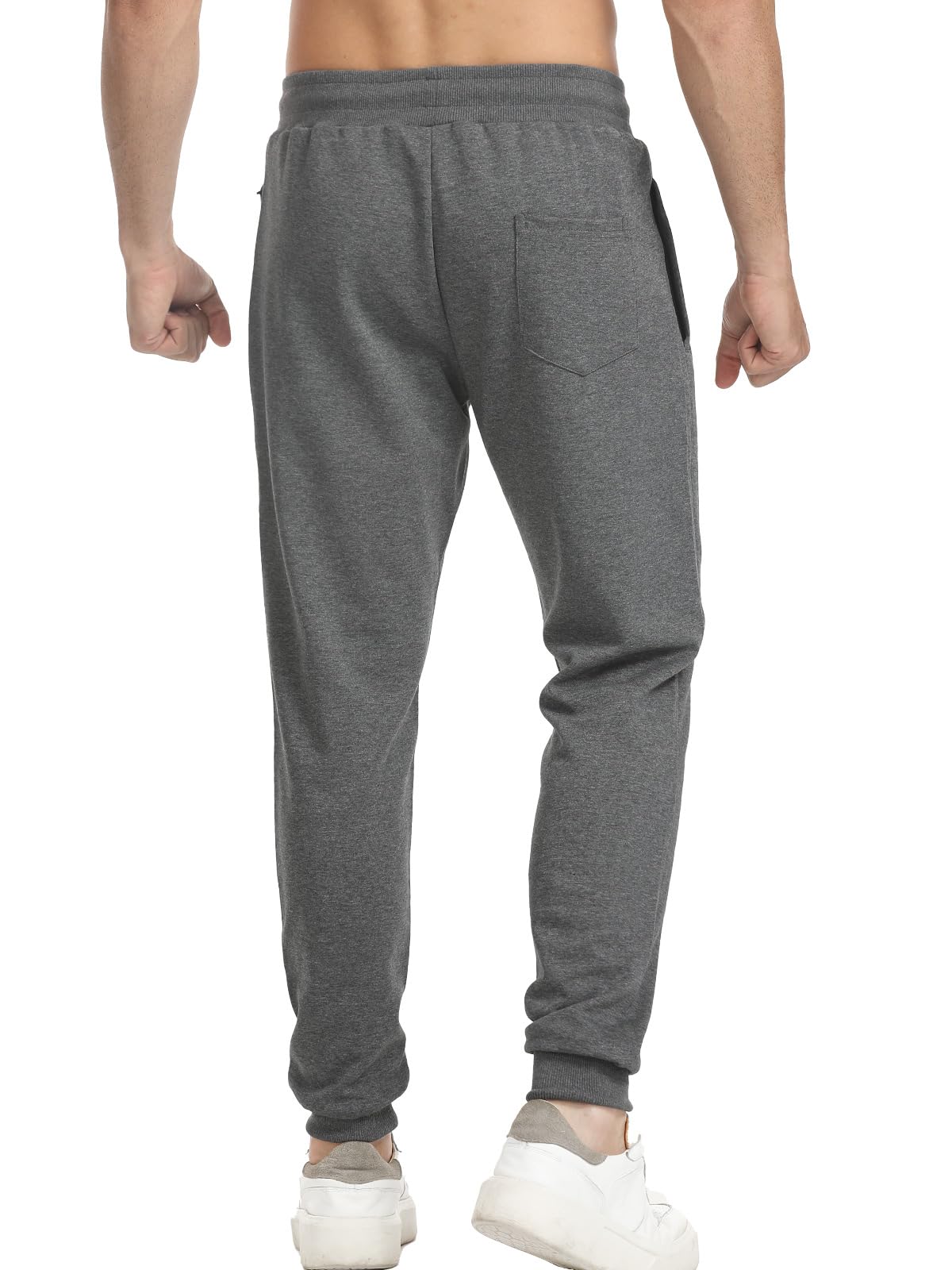 Suwangi Uomo Pantaloni Jogging Pantaloni Tuta Palestra Allenamento Running Sportivi Affusolati Joggers Corsa con Tasche Zip