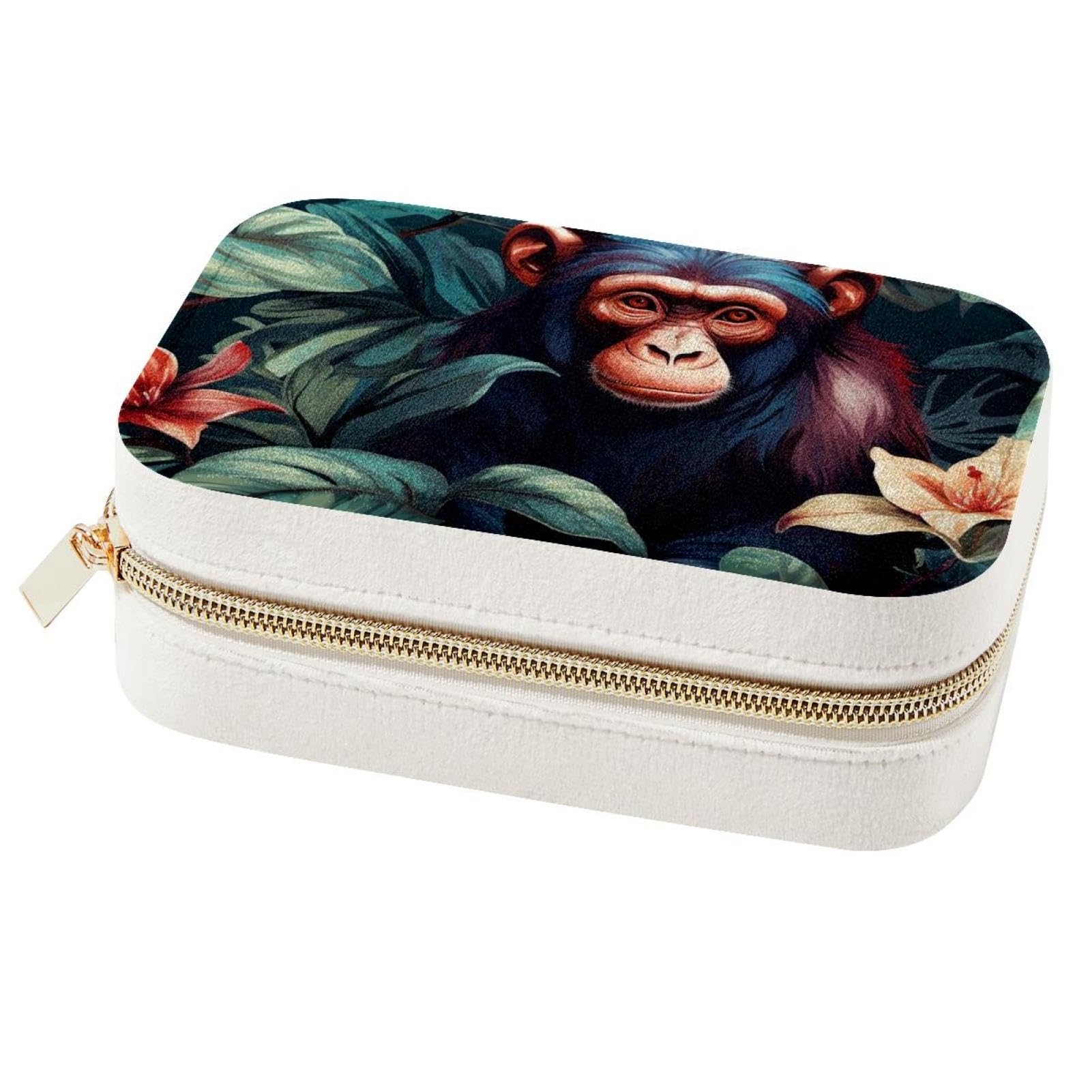 Boîte à bijoux portable de voyage anti-nœuds pour colliers et bagues