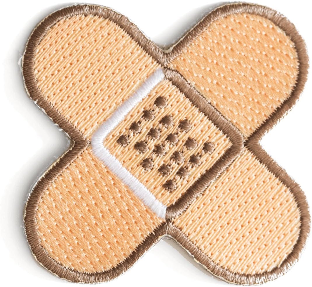 Bandage Embroidered Iron On or Sew On Patch