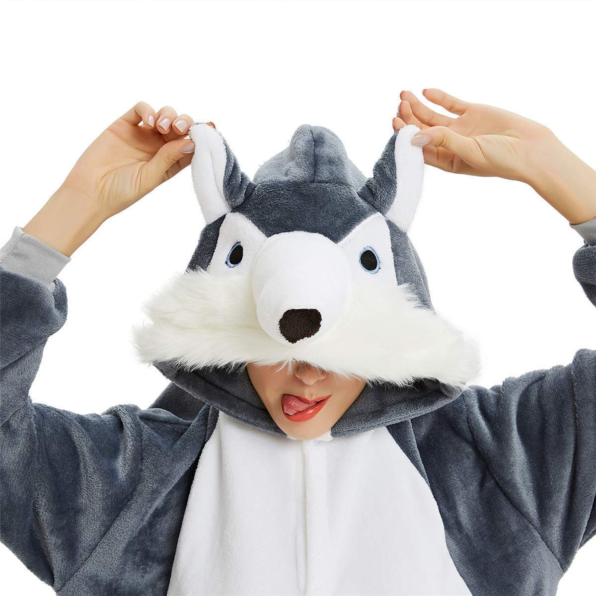 Luojida Carnevale Halloween Costume o Pigiama Animali Cosplay Party Tuta OnePiece Regalo di Compleanno per Adulti Adolescenziale Ragazzi