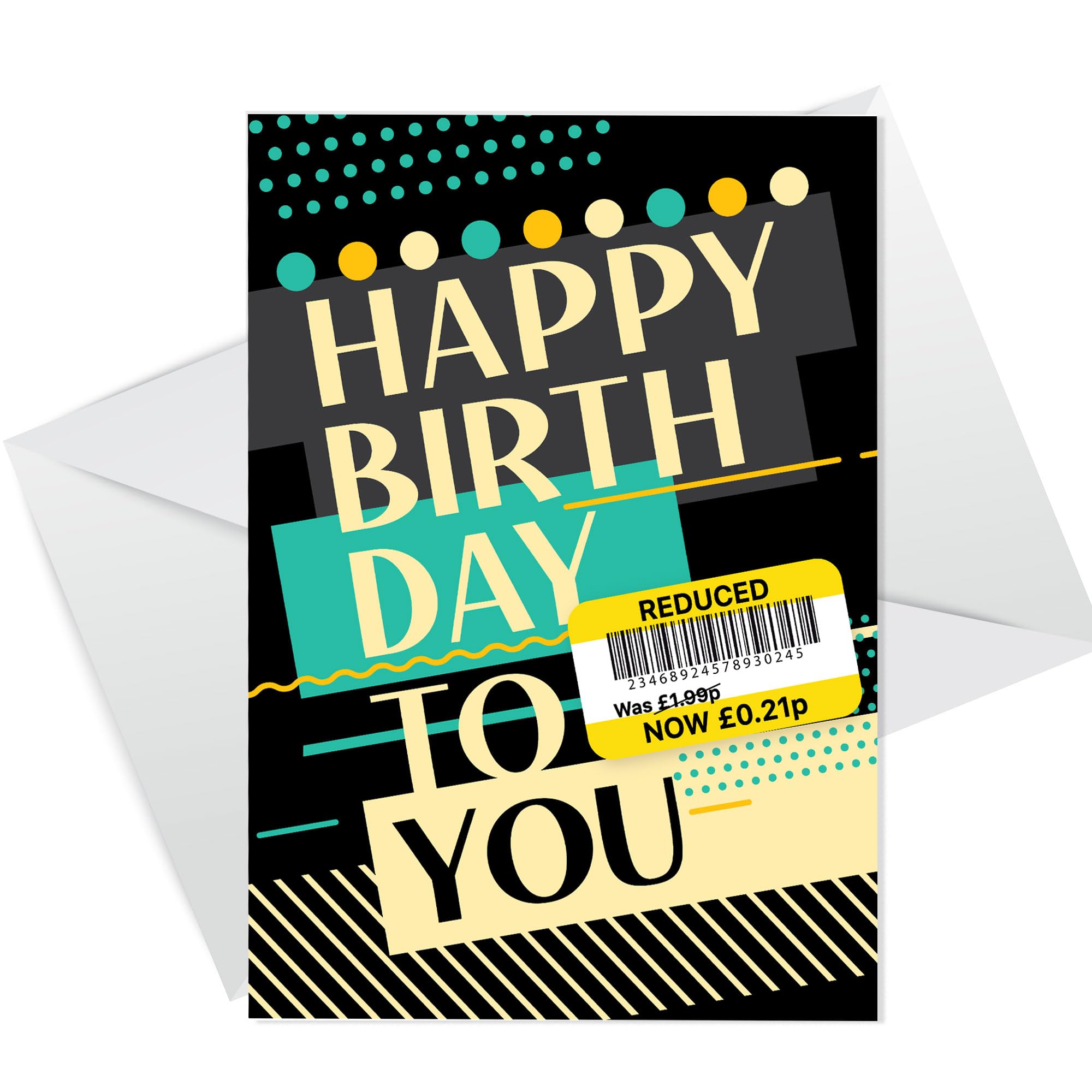 RED OCEAN Funny Birthday Card Happy Birthday Novely Celebration Reduced Price Card