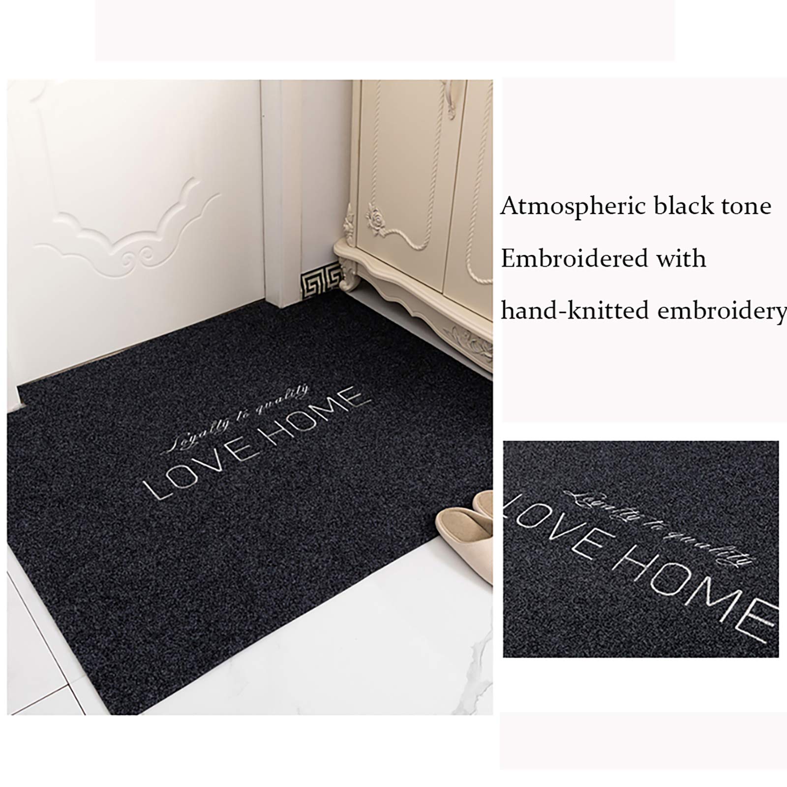 QWEASDF Zerbino Qualsiasi Taglio Porta Tappetino Interni Esterni Tappeto Ingresso Benvenuti Mats Polipropilene Materiale Superficie in Gomma Backing Scarpe Raschietto Alta Zona a Traffico,70cmx140cm