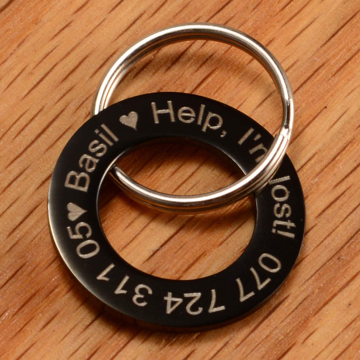 lyl Targhetta d'identificazione per Animali Domestici, in Acciaio Inox, Incisione Personalizzata Fronte/Retro, per Gatto e Cane, Forme Squillare (Blu, M lyl Targhetta d'identificazione per Animali Domestici, in Acciaio Inox, Incisione Personalizzata Fronte/Retro, per Gatto e Cane, Forme Squillare (Blu, M