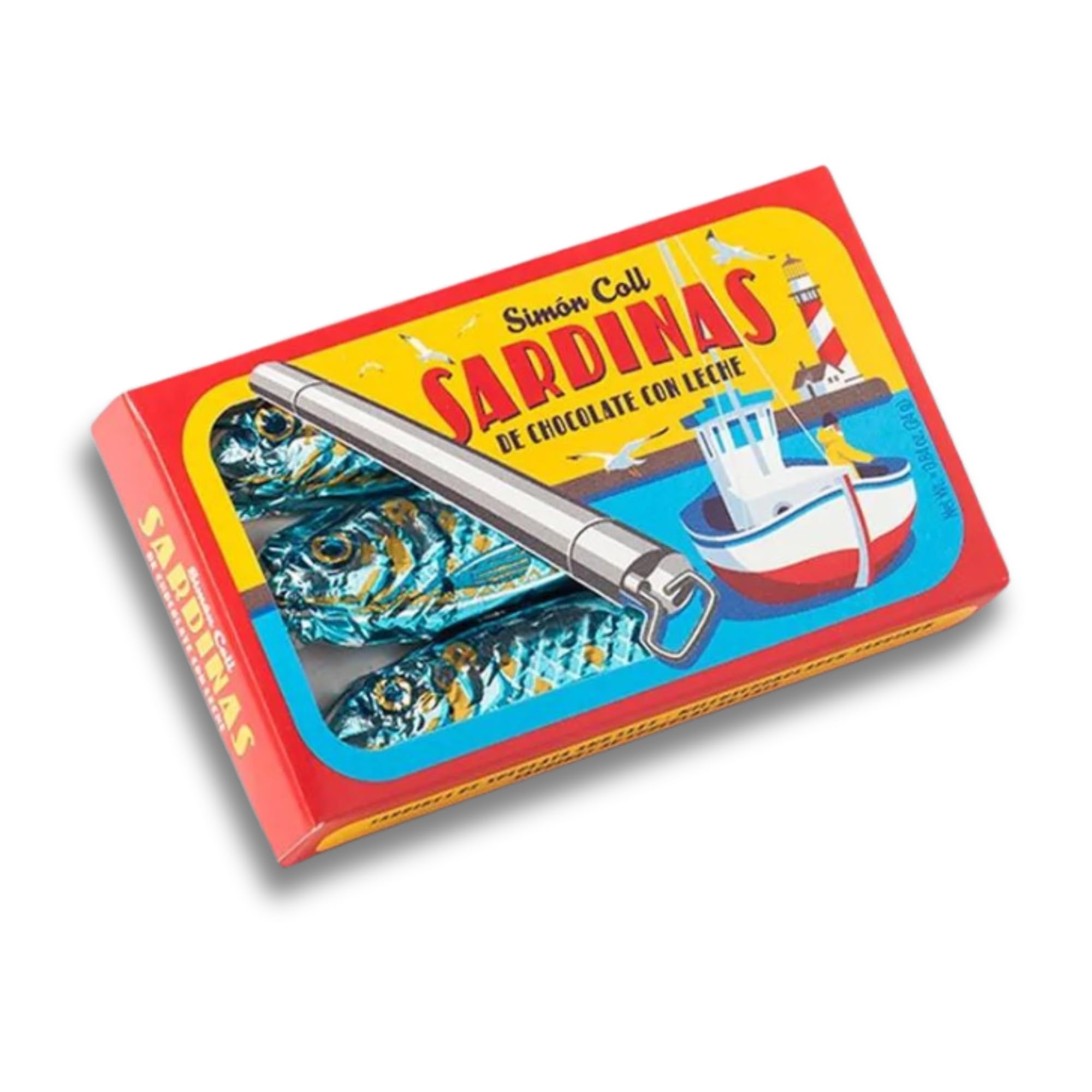 Milk Chocolate Candy Sardines in Box like Tin, Ideal Funny Fish Birthday Favor for Kids and Adult Parties, Unique Holiday Gift 24 g