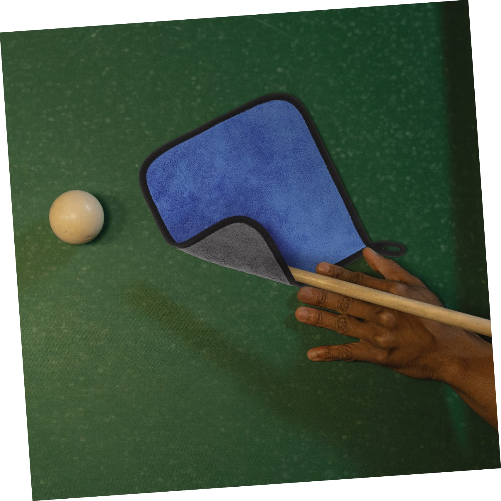 VANZACK 2pcs Professional Billiard Polishing Towel Fleece Cleaning Cloth for Pool Stick Maintenance Shaft Cleaner for Snooker and Billiards Polishing Tool