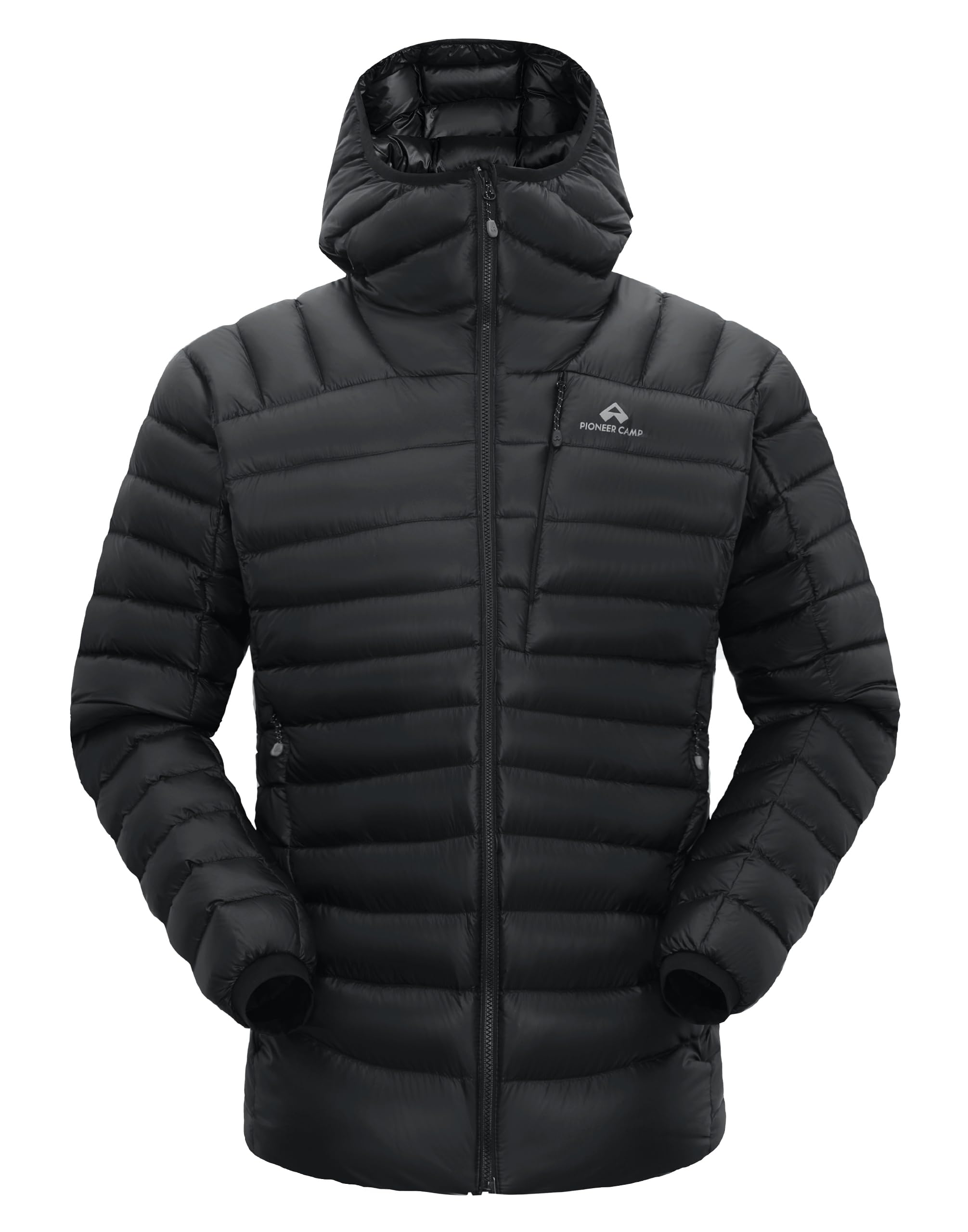 Pioneer Camp Chaqueta de plumón para hombre 850FP, 90 % plumón, resistente al agua, forro K, ligera, para montañismo, esquí, trekking