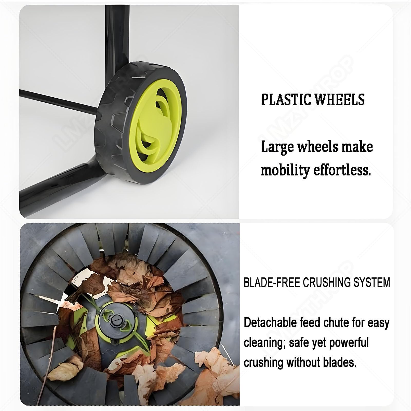 Biotrituratore Elettrico Tritafoglie 2500w 30m