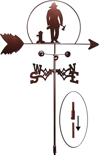 Miniatura 5 de SWEN Products Veleta Fireman Fire Fighter (montaje ajustable incluido)