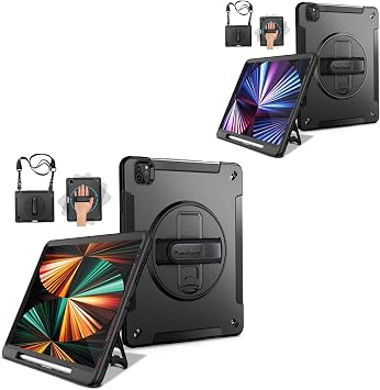 Miesherk Case for iPad Pro 12.9 2021 5th Generation Black + Case for iPad Pro 11 2021 Black - Get 2