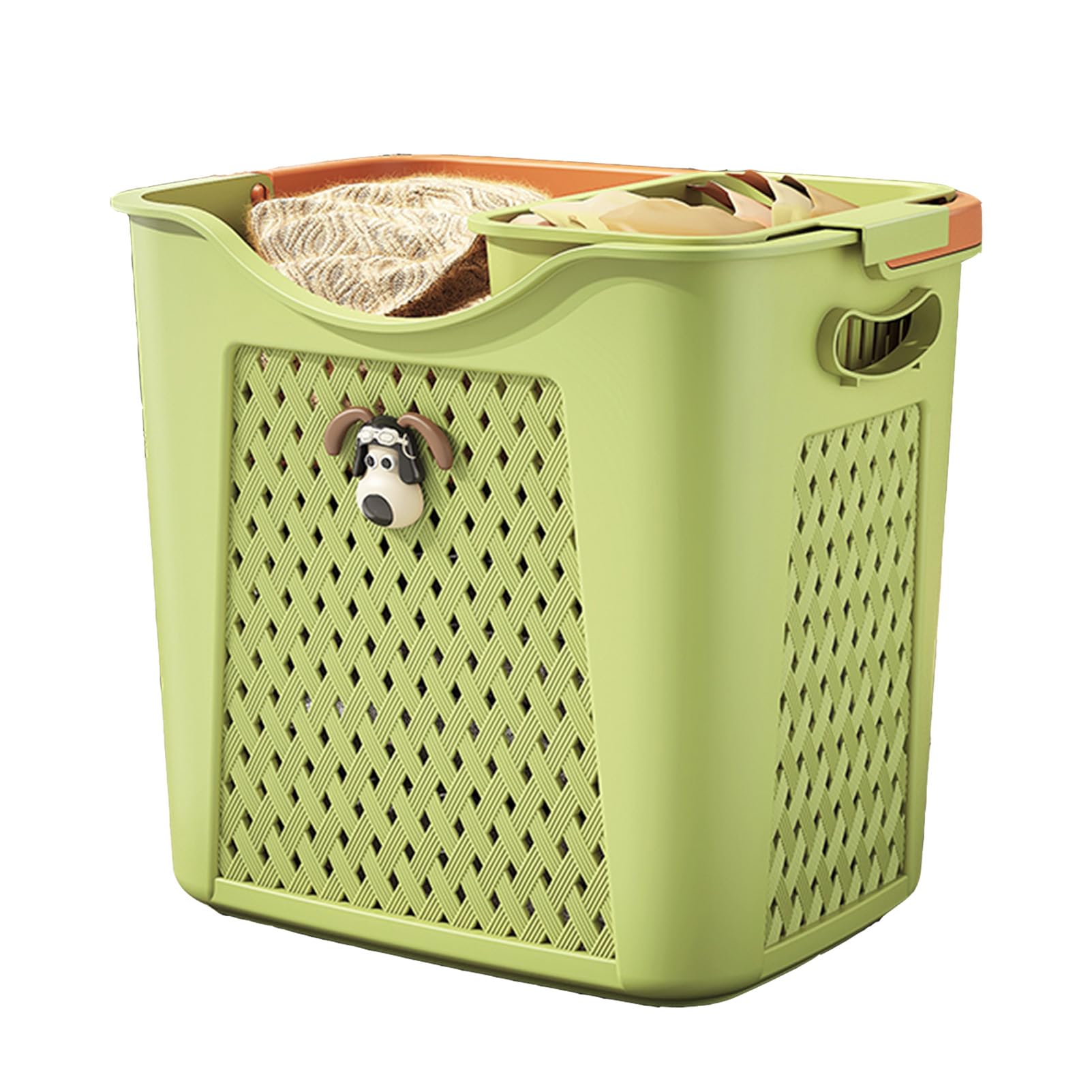 Eco-Friendly Plastic Household Large-Capacity Dirty Clothes Basket, Laundry Bathroom Clothes Storage Basket Basket, Toy Sundries Storage Bucket
