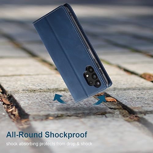 Miniatura 6 de Funda para Samsung Galaxy A13 5G, Samsung Galaxy A13 5G con tarjetero bloqueo RFID atril magnético, funda de cuero con tapa para Samsung Galaxy A13