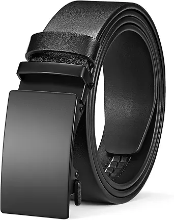 Men's Leather Belt, Full Grain Italian Leather Ratchet Belt