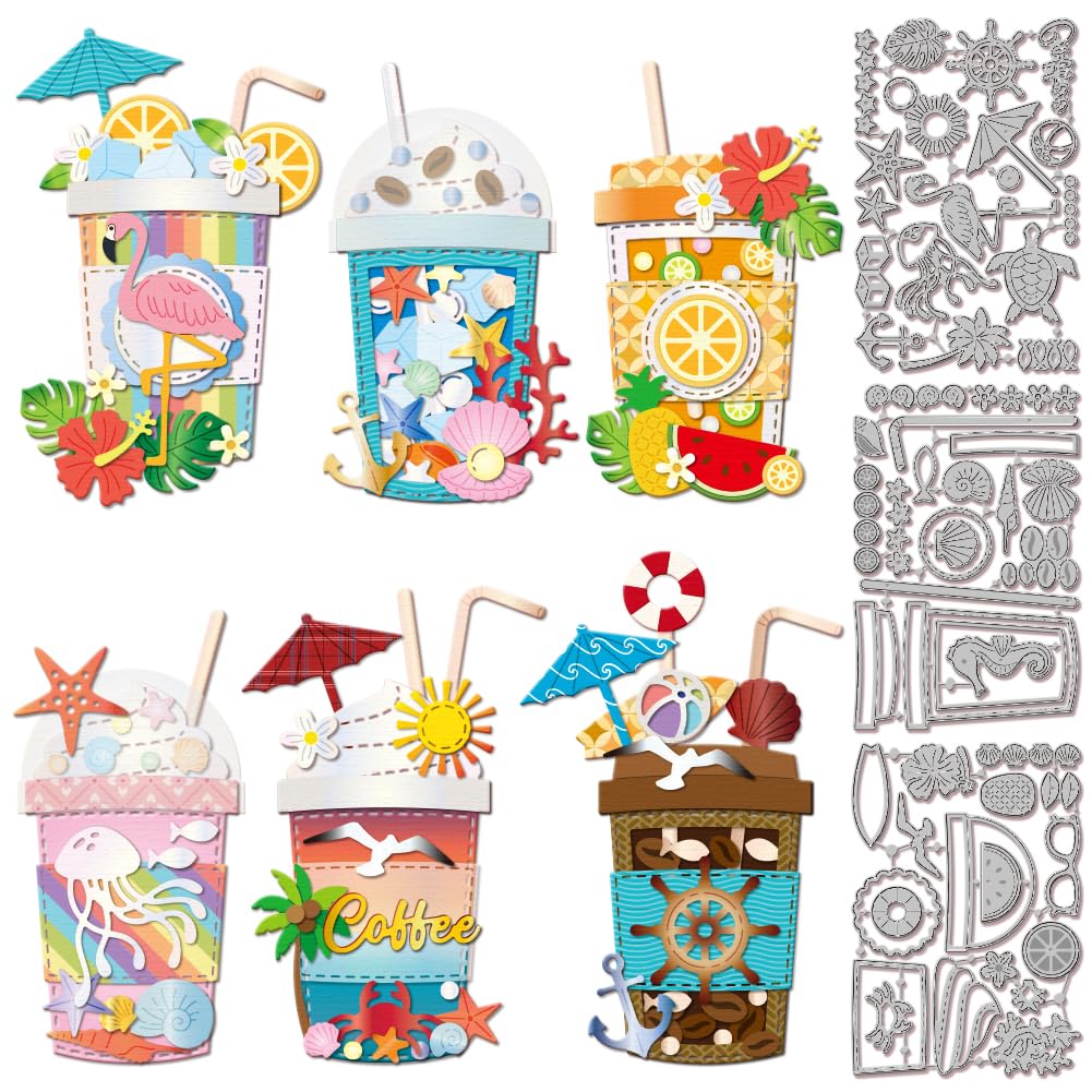 Matrice de découpe scrapbooking fruits d'été pour décorer vos albums de vacances