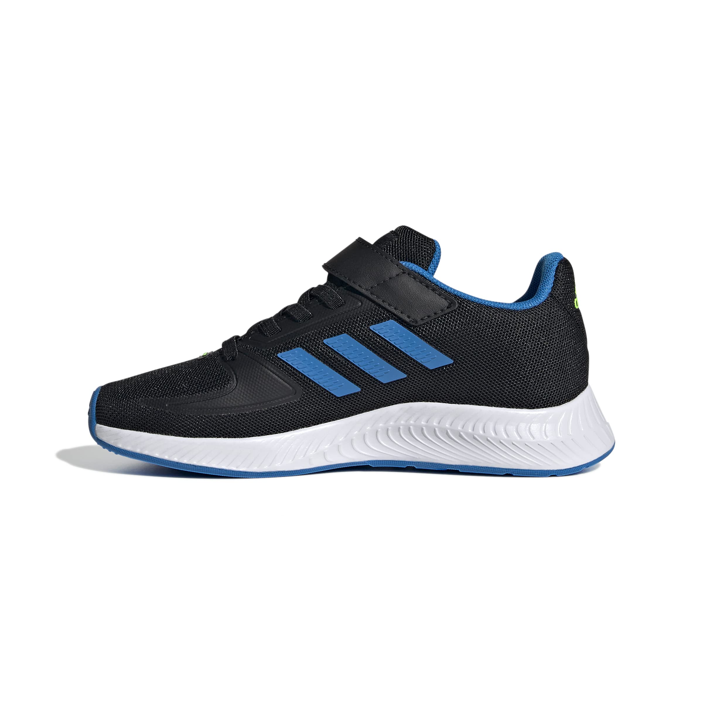 adidas Baby Runfalcon 2.0 Running Shoe, Core Black/Blue Rush/White, 5 US Unisex Infant
