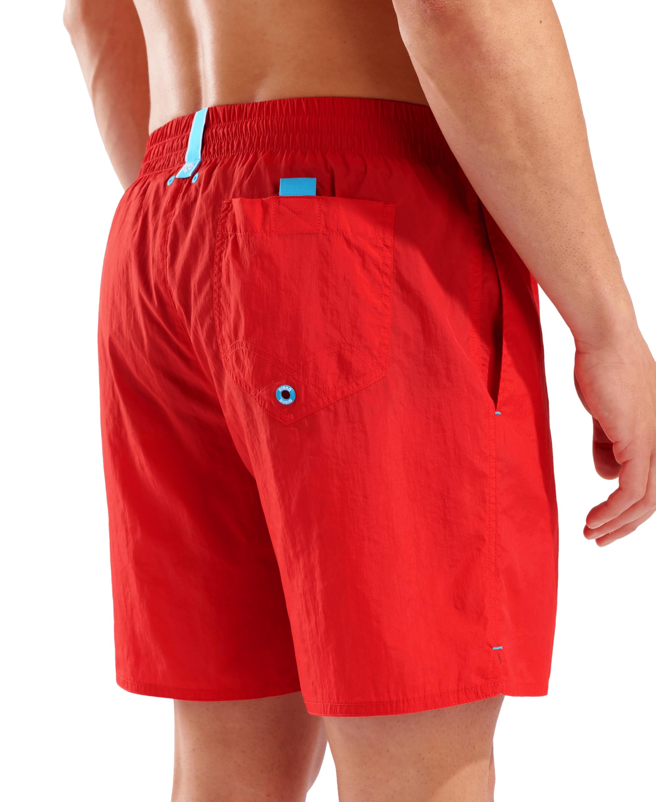 ARENA Men's Beach Boxer Solid, Color 400-RED, Size XL 400 - Red X-Large