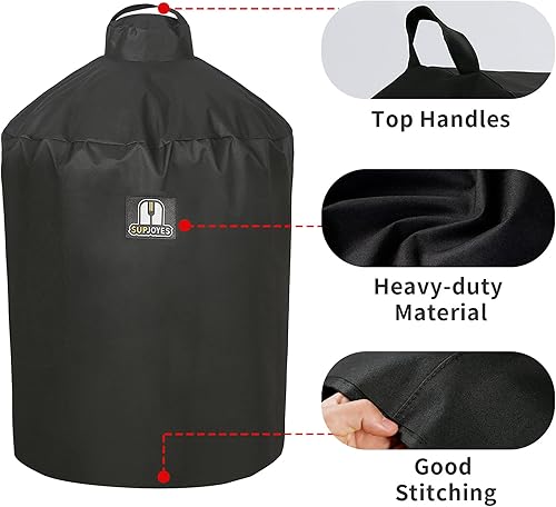 Miniatura 4 de SUPJOYES Funda para huevo verde extragrande, accesorios para huevos verdes extra grandes, fundas resistentes al agua para parrilla de barbacoa de