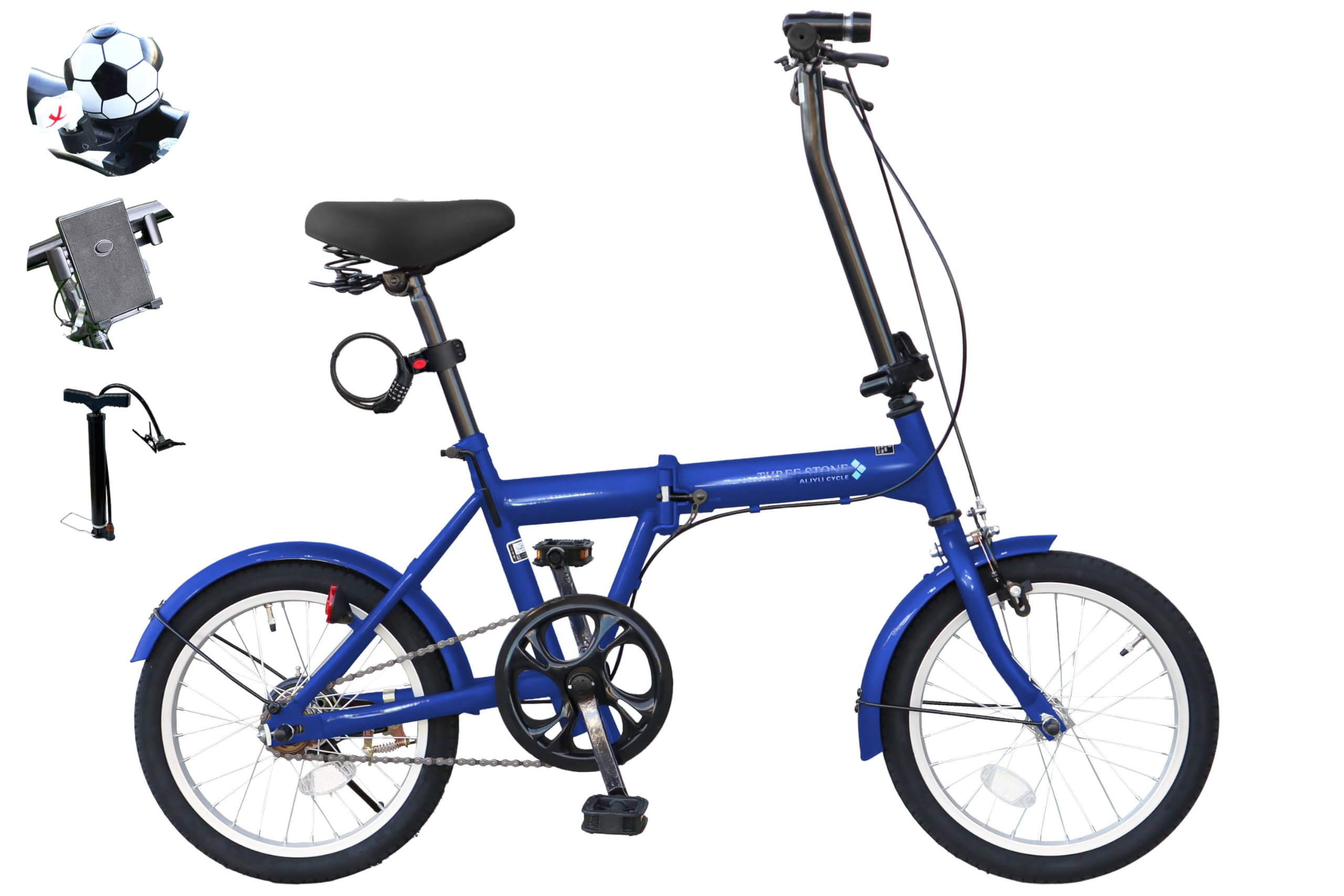 Amazon | AIJYU CYCLE 折りたたみ自転車 16 インチ 軽量 ミニベロ