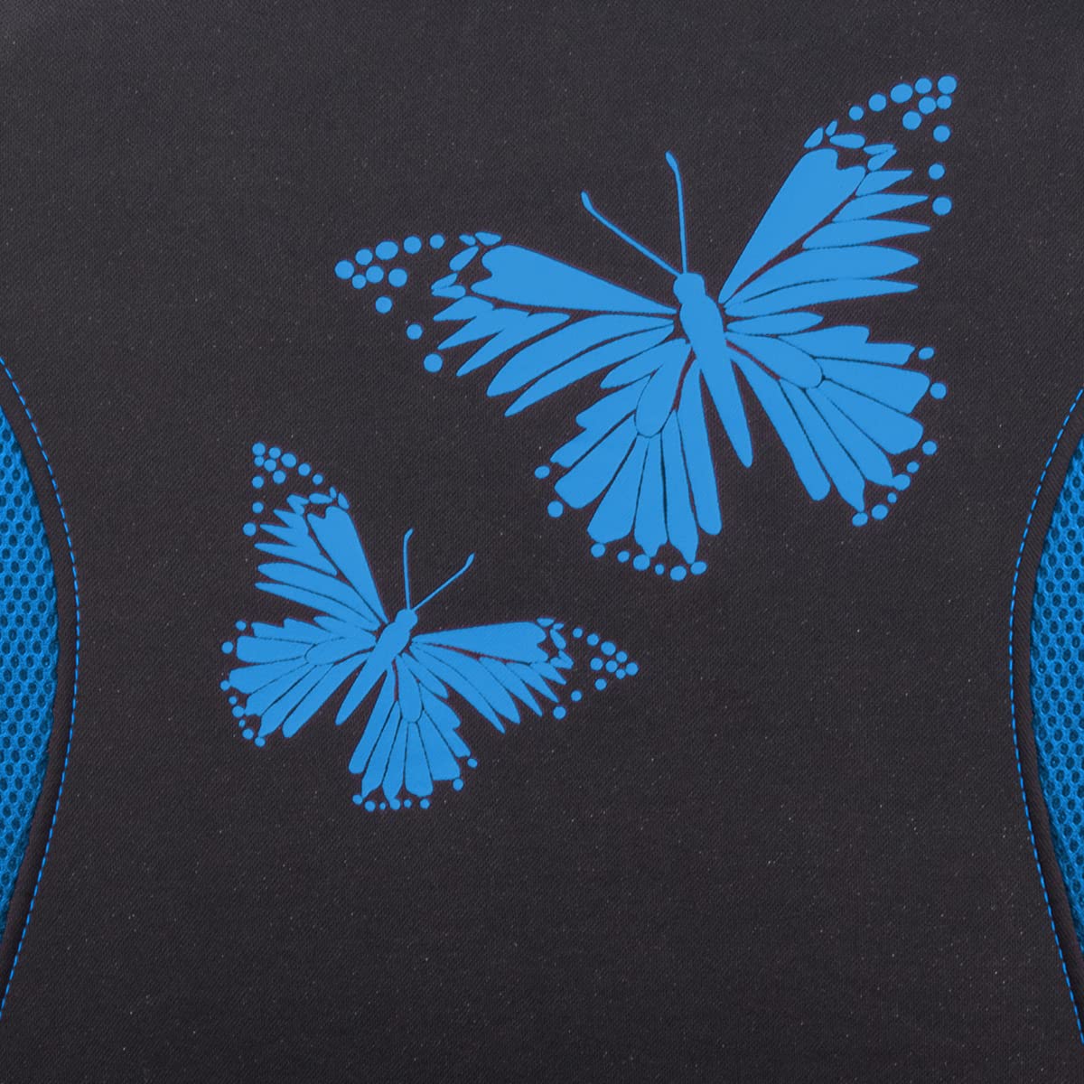 Flying Banner Housse de siège Auto en Maille Respirante, Motif Papillon coloré, Compatible avec Les airbags (Ensemble Complet, Bleu)