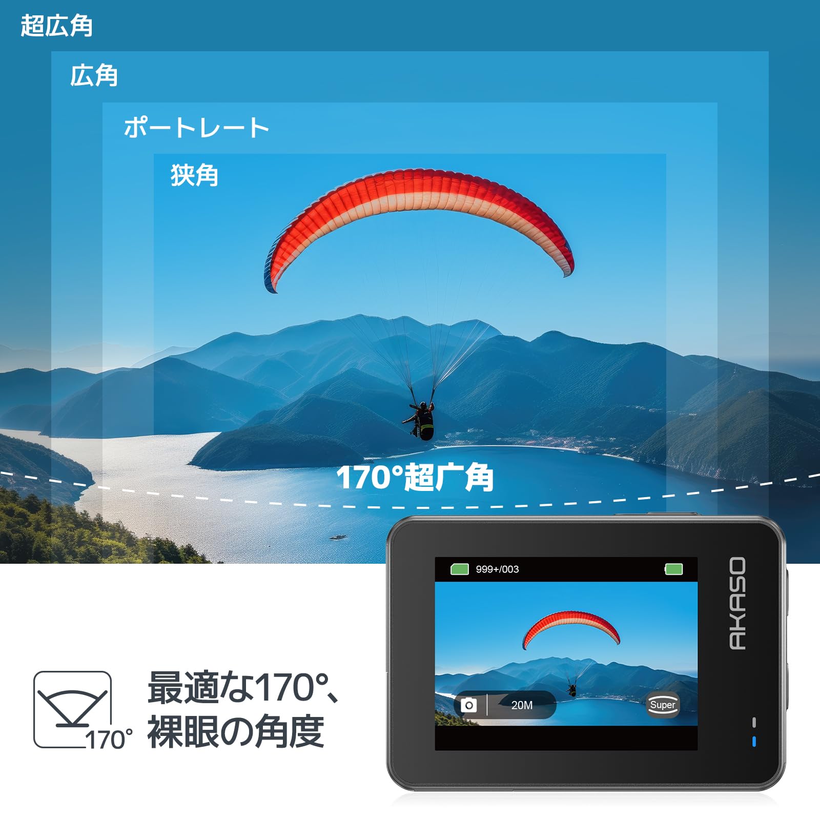 AKASO Brave7 アクションカメラ4K60FPS 水中カメラ フローティングハンドグリップ+収納バッグ付き アクションカム Amazon | AKASO Brave7 アクションカメラ4K60FPS 水中カメラ