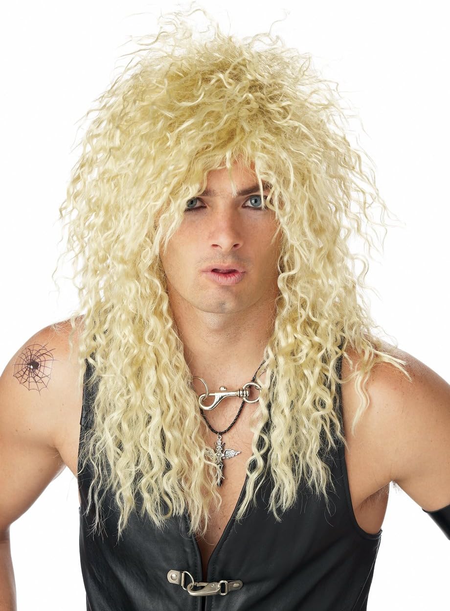 Heavy Metal Blonde Costume Wig