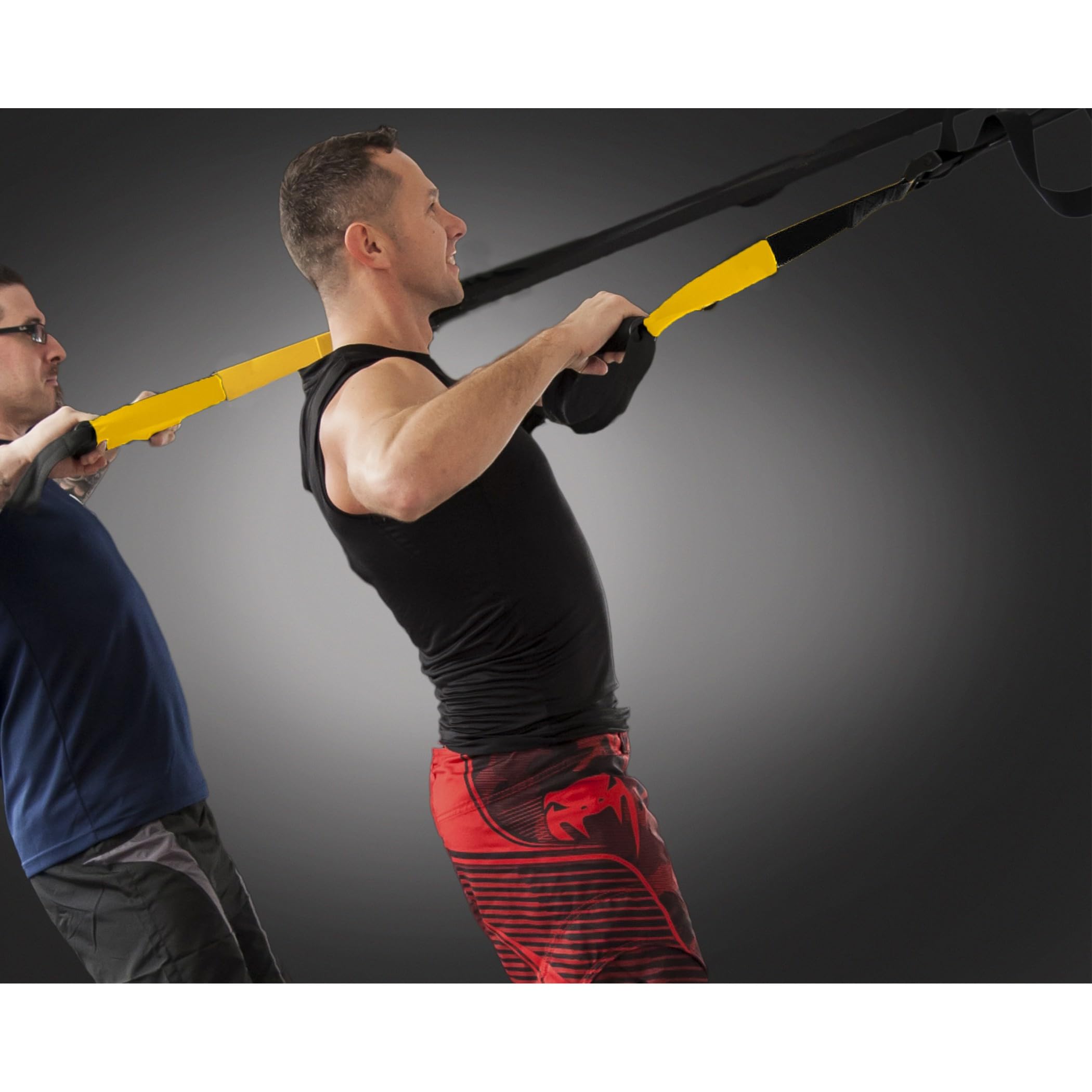 Retoo Schlingentrainer Set mit Beutel für Krafttraining und Functional Training, Sling Trainer mit Griffen für Zuhause, Indoor & Outdoor, Home Training und Workout, Trainingsband, Ganzkörpertraining