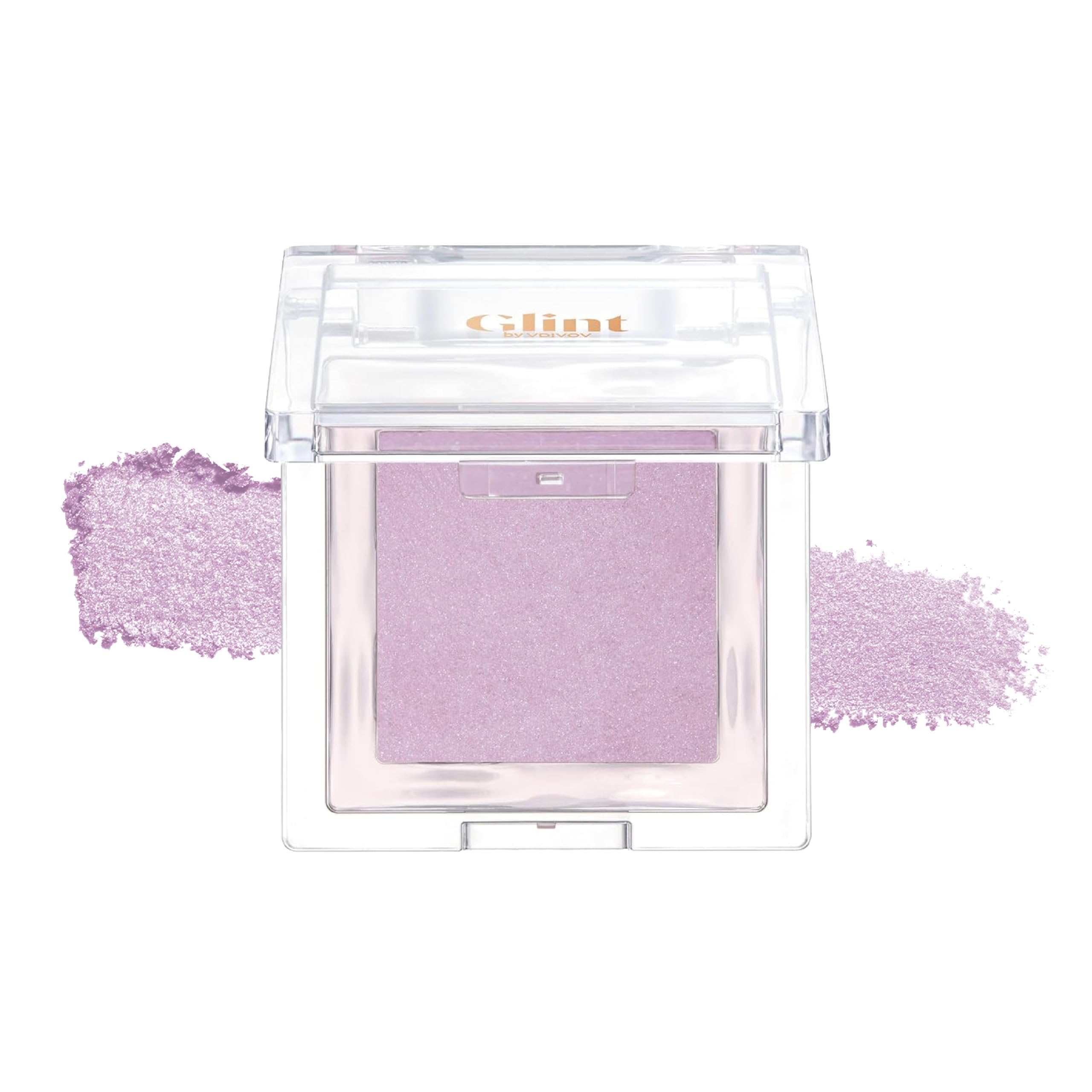 Glint Baked Blush (Pale Lilac, 0.08oz) - Long-Lasting, All-Day Face Blush Powder for a Natural Look. Korean Skin Care, Korean Makeup. Blendable Color
