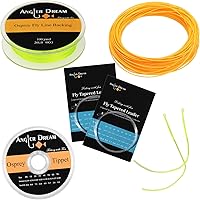 Vista 11 de AnglerDream WF - Kit de línea de pesca con mosca 1 2 3 4 5 6 7 8 9WT línea de pesca con mosca líder de línea de pesca con respaldo trenzado