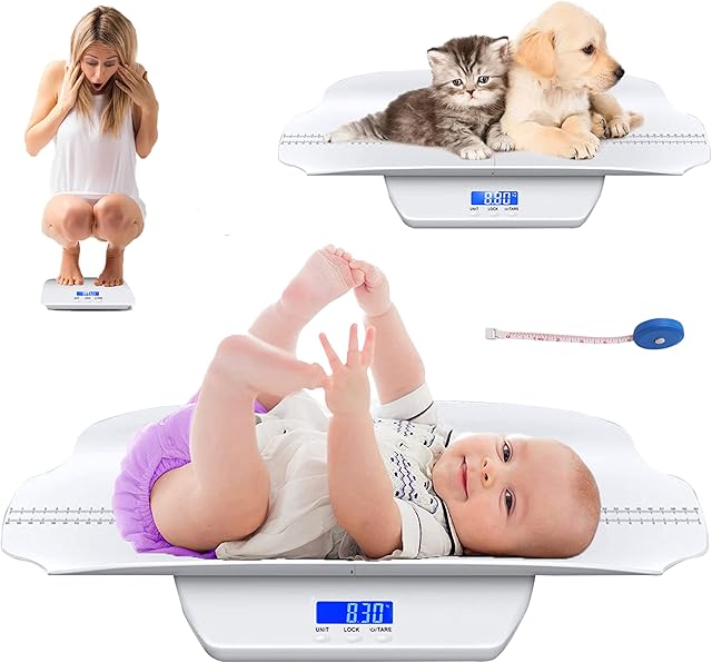 OLIYA Baby Weighing Scale | Digital Scale | Babies, Infants, Adults, Pets, Puppies, Cats, Dogs | Baby Scales - Great for Newborn / Underweight / Premature Babies | Up to 220 lb - New 2022