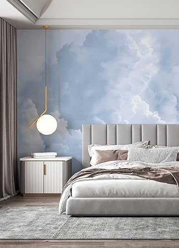 Miniatura 2 de REMIX Walls by Katie Hunt Mural de pared en las nubes azul cielo