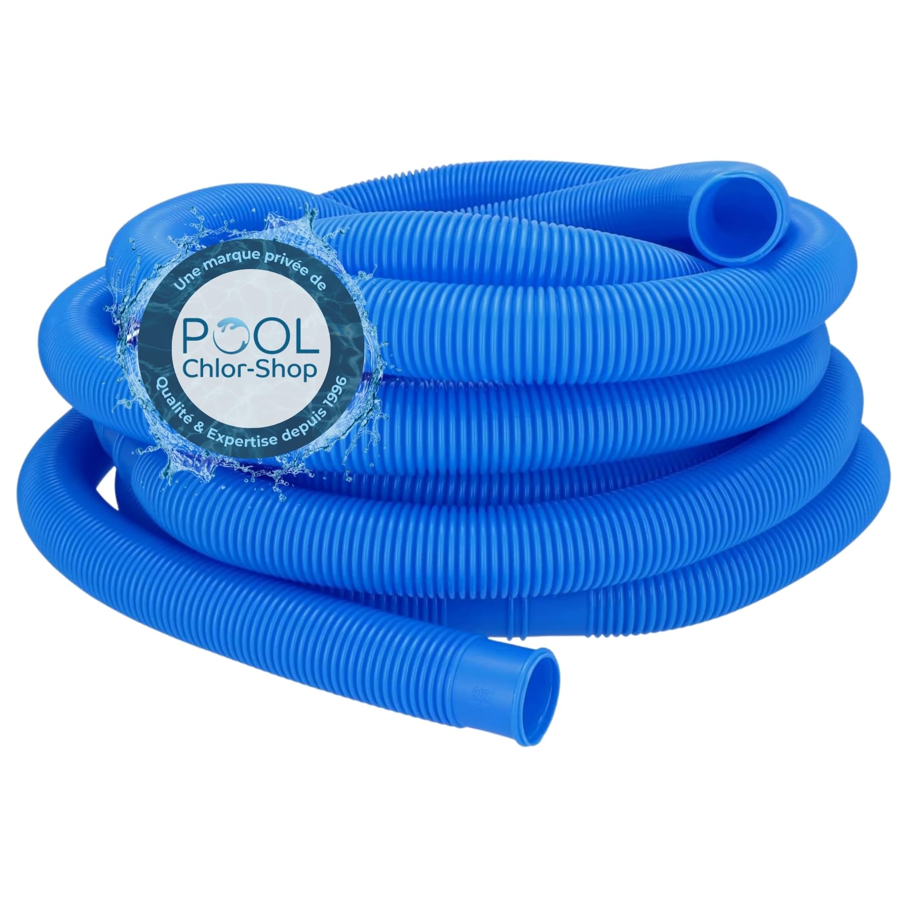 Tuyau de piscine 38 mm I Longueur 6 m I Tuyau flottant pour aspirateur sol & pour pompe de piscine I Conduite de piscine 38 mm noir I Accessoire haut de gamme