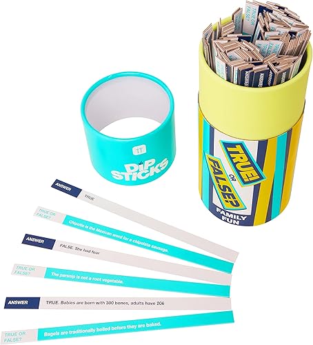 Miniatura 2 de Talking Tables Dipsticks Juego de preguntas para niños y adultos  Preguntas para toda la familia, regalo, relleno de calcetines, azul, juego