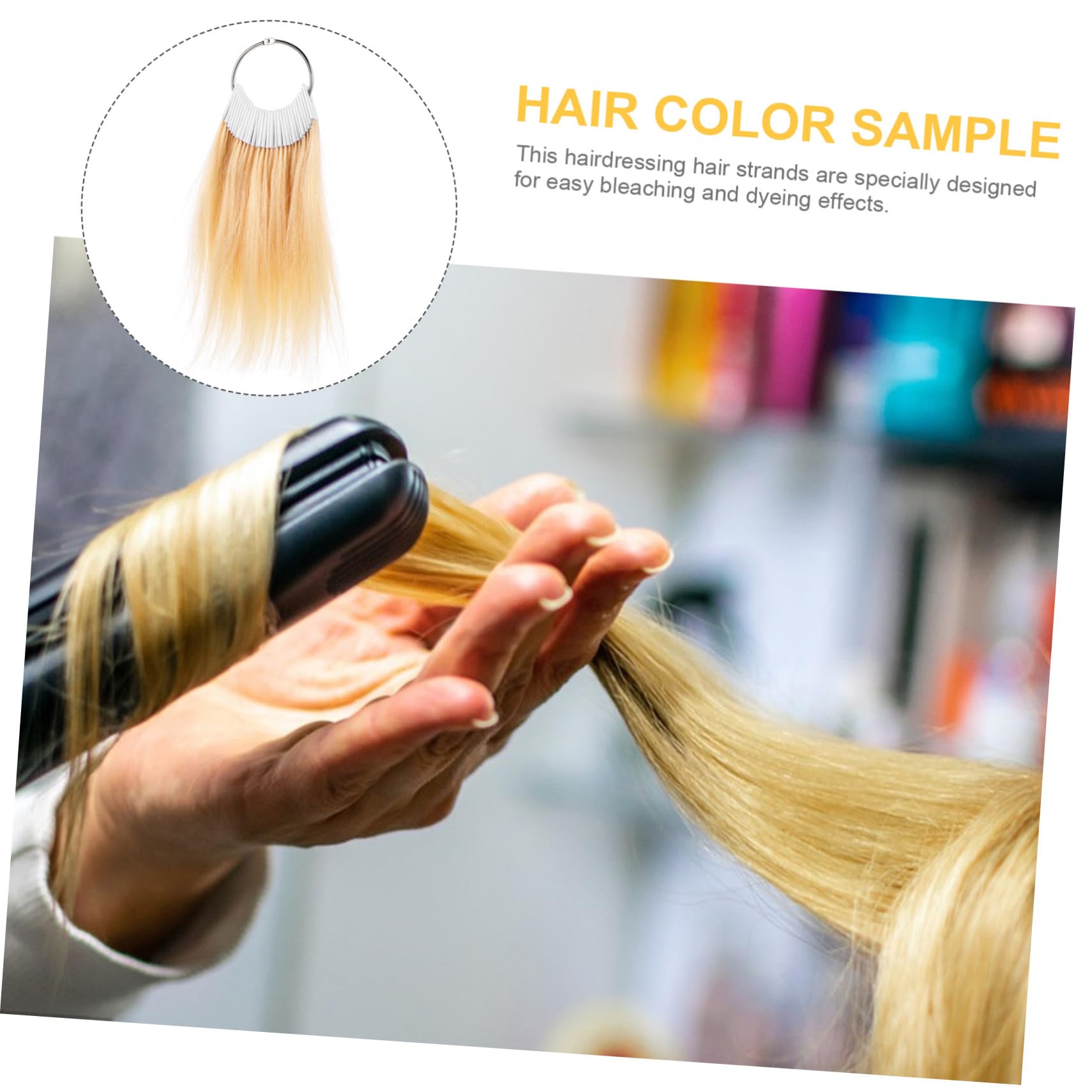 Carta de Colores para Teñir Cabello Humano Real, 30 Piezas para Prueba de Color y Experimentos de Tintura en Peluquería Profesional